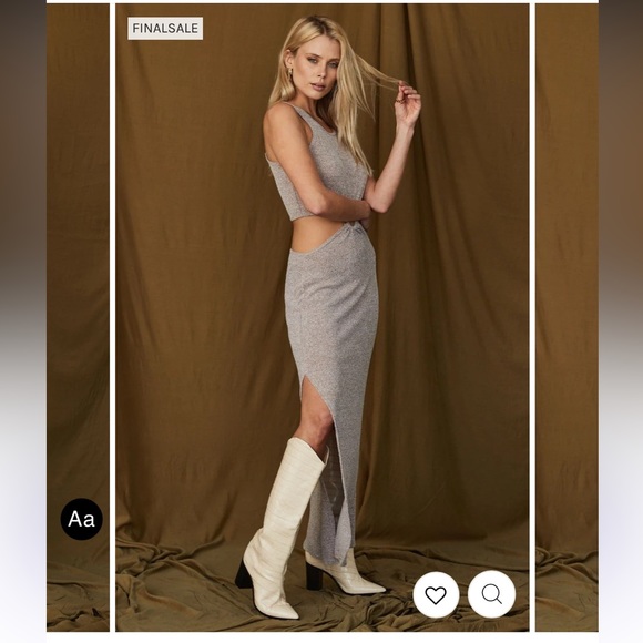 12th Tribe Sutton Cocoa Knit Maxi Dress - Picture 2 of 10